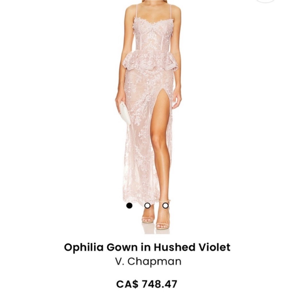 V. Chapman Ophelia Gown in Soft Pink